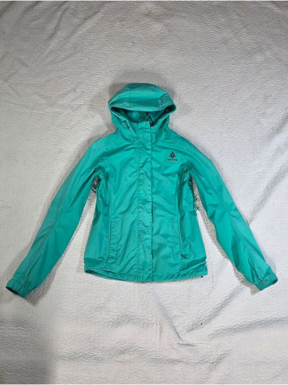 Woods Green Teal Rain Jacket